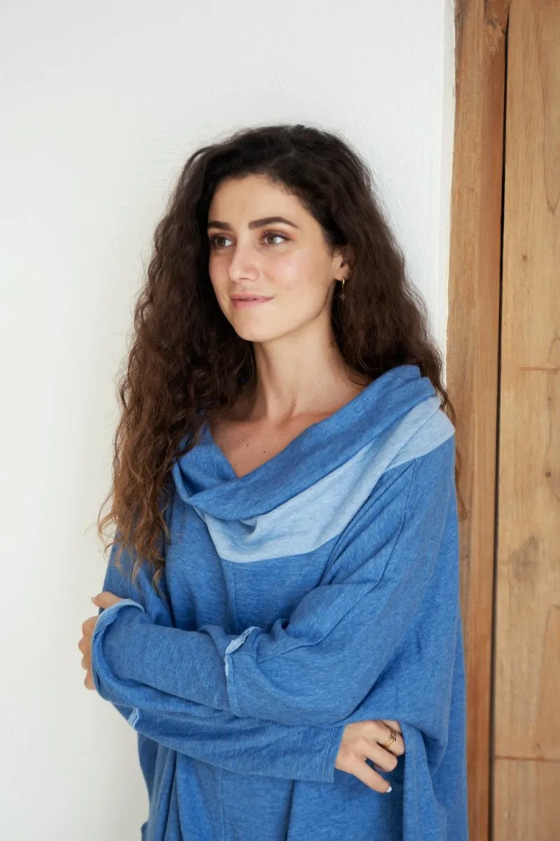 Reversible Cowl Tunic Top