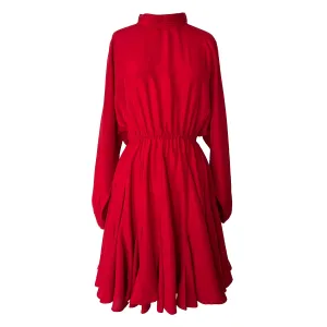 Rhode Red High Neck Long Sleeve Mini Dress Size L