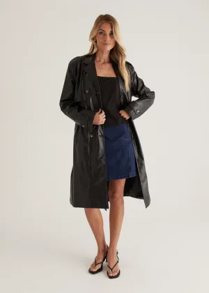 Ria Pu Trench - Black
