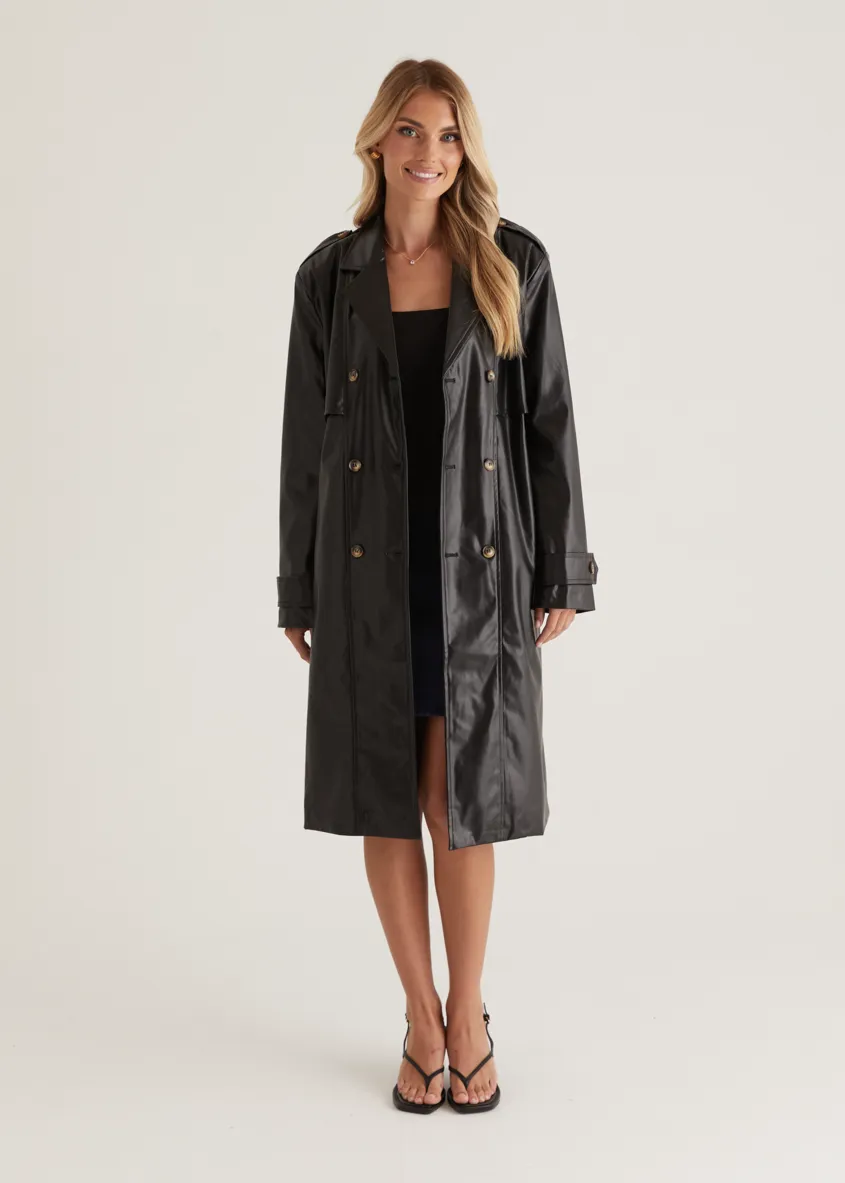 Ria Pu Trench - Black