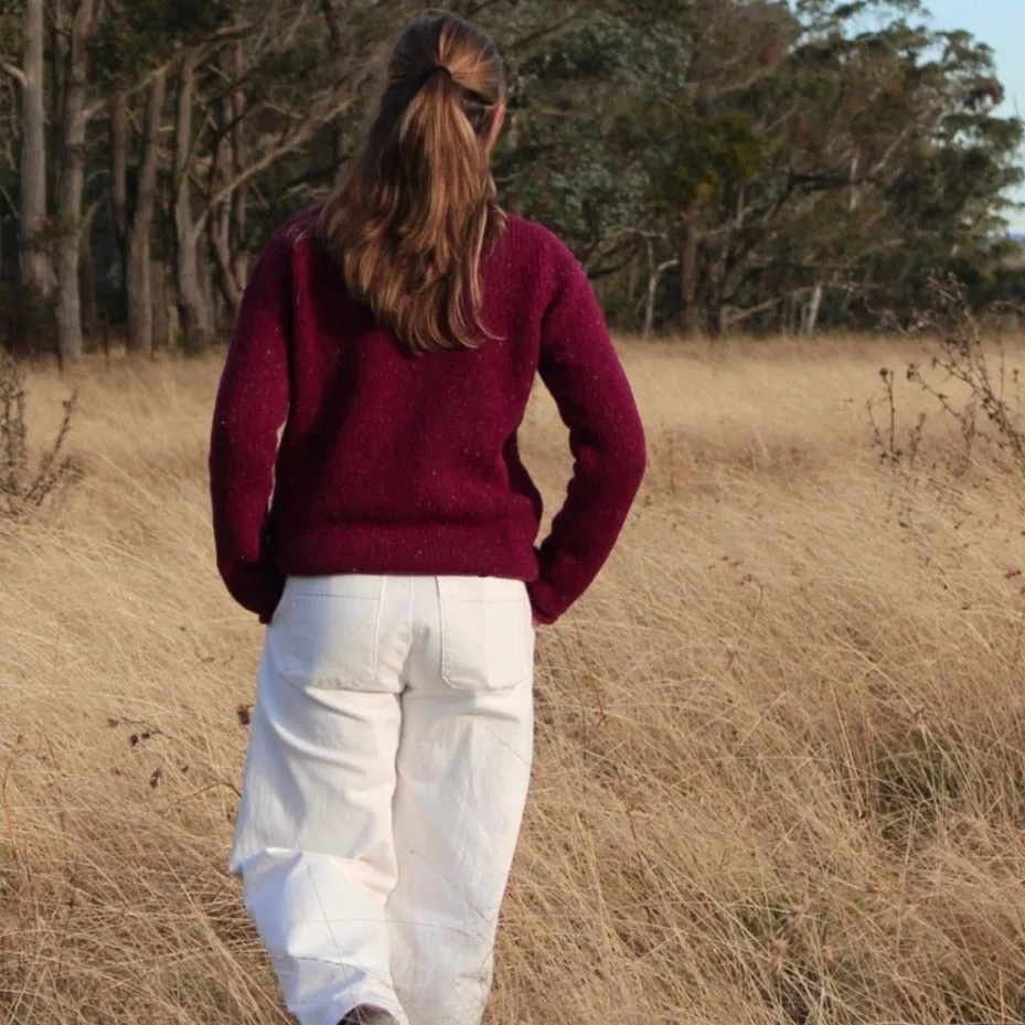 Rolled Edge Tunic - Berry