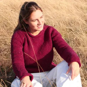 Rolled Edge Tunic - Berry