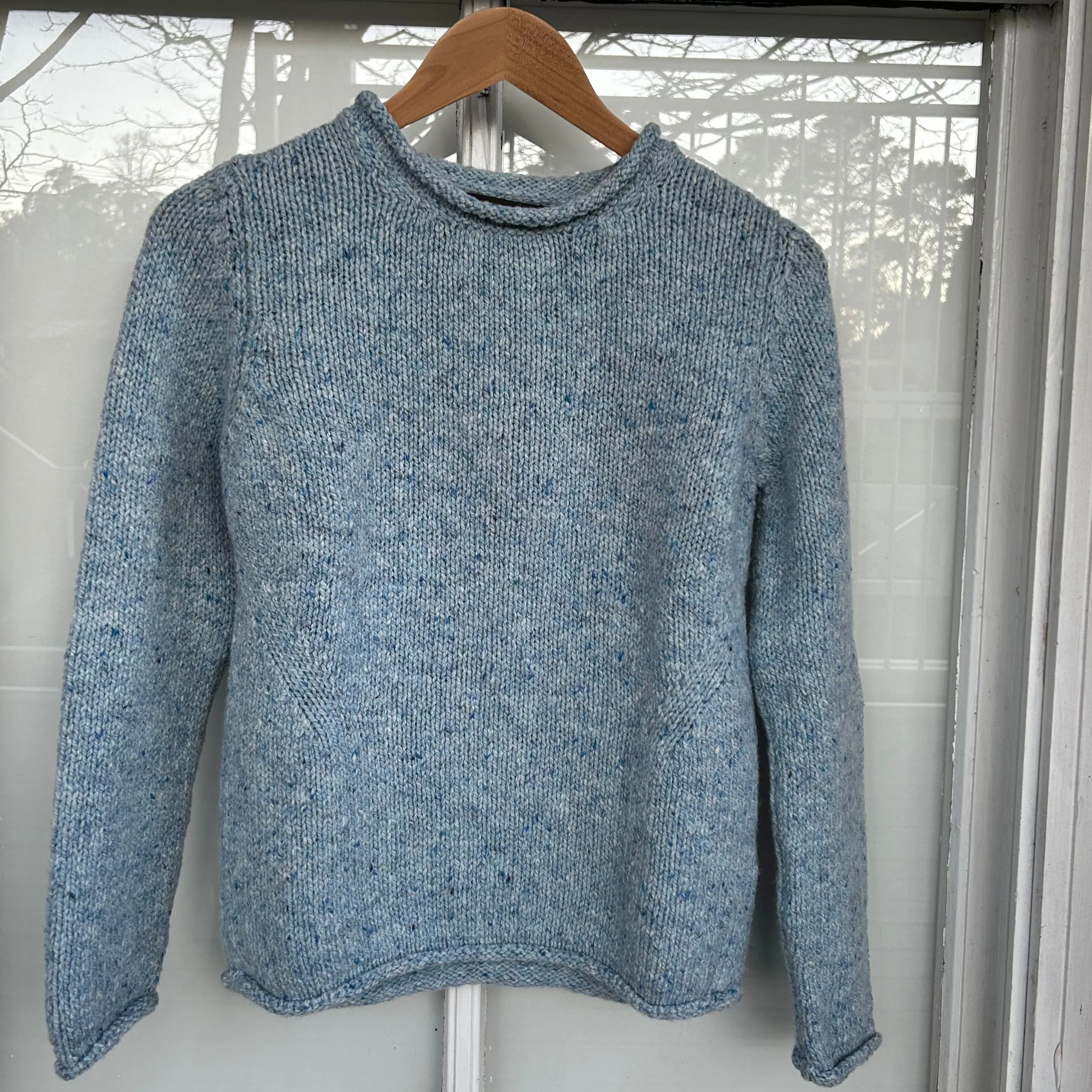 Rolled Edge Tunic - Blue Mist