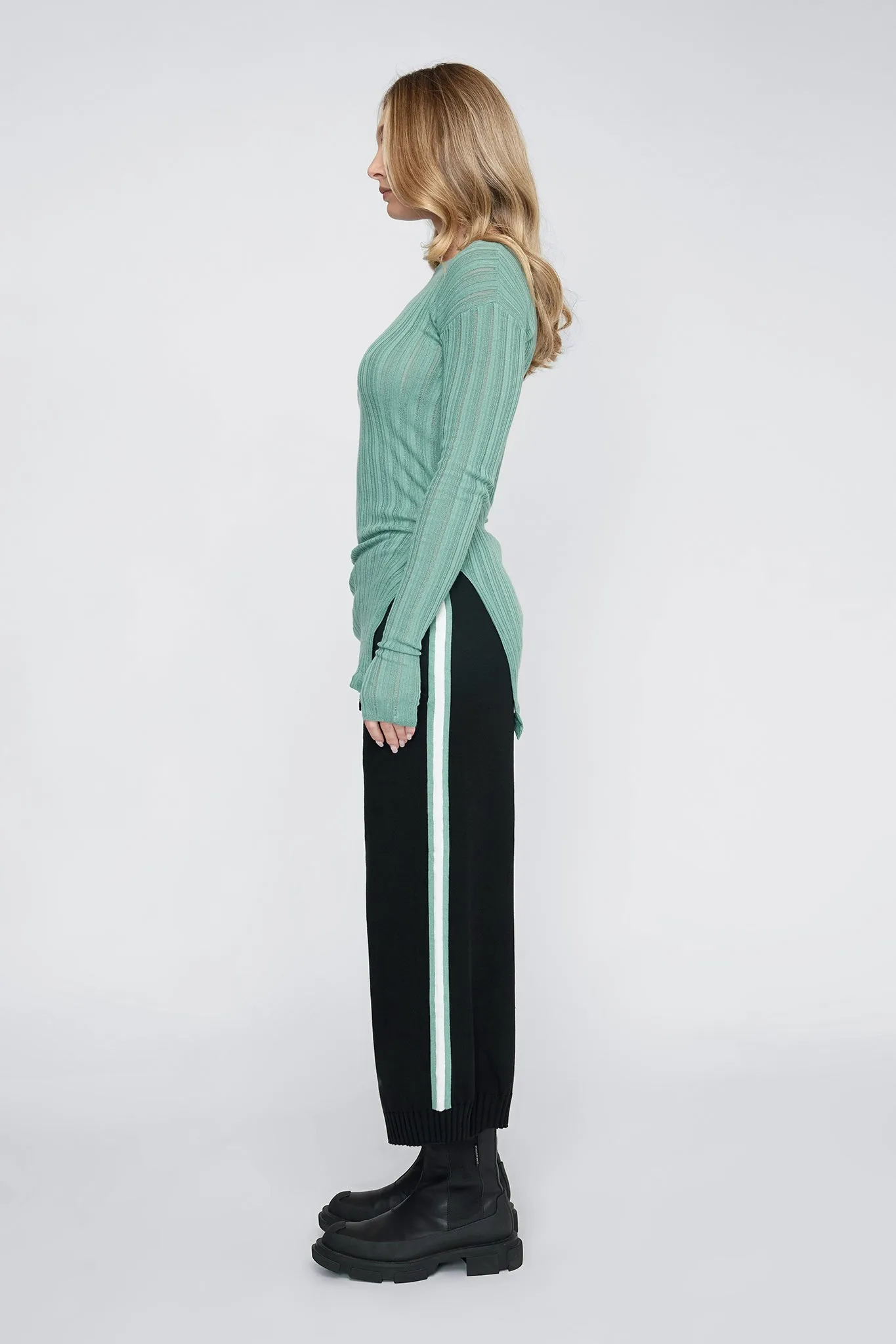 ROUNDED VENEER TUNIC