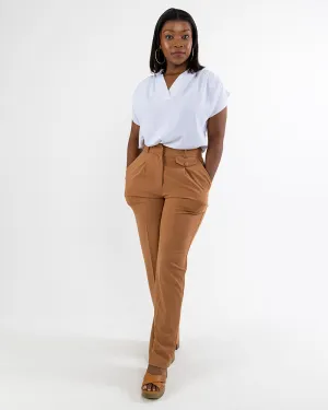 Ruched Short Sleeve Blouse