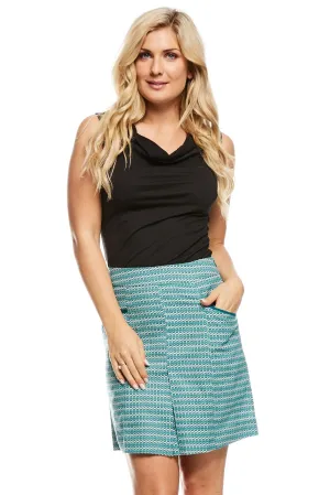 Sara Skirt - Tic Tac Blue