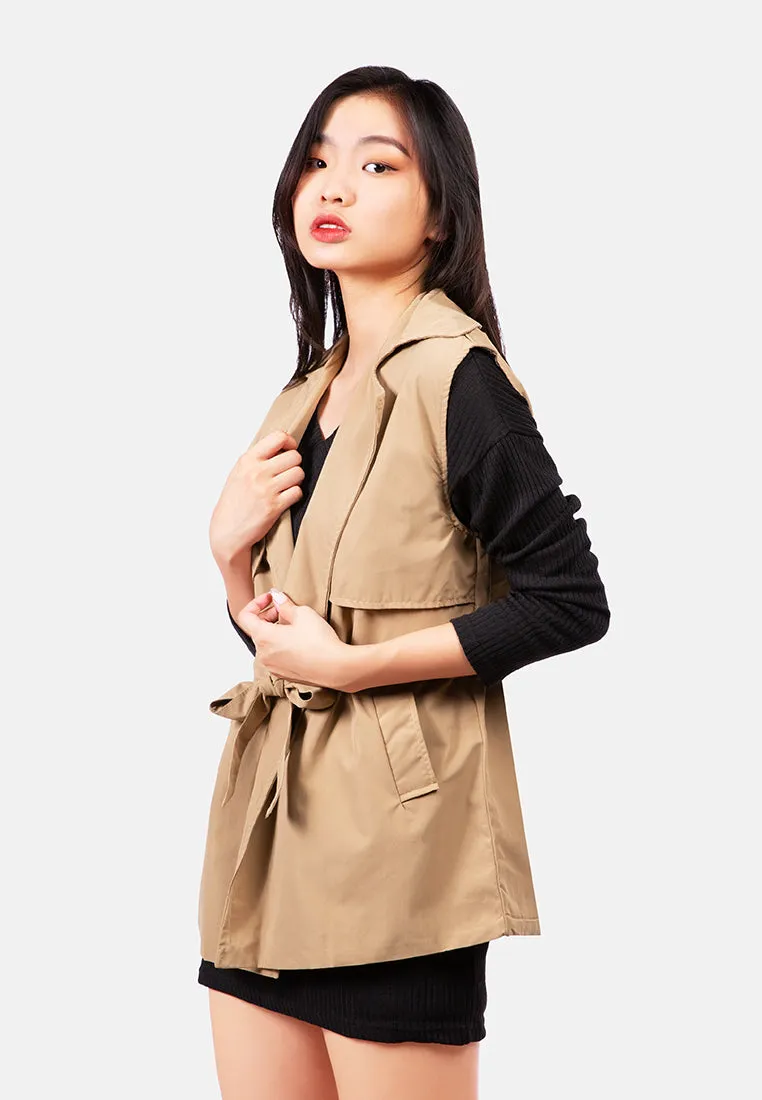 Short Epaulette Trench Coat