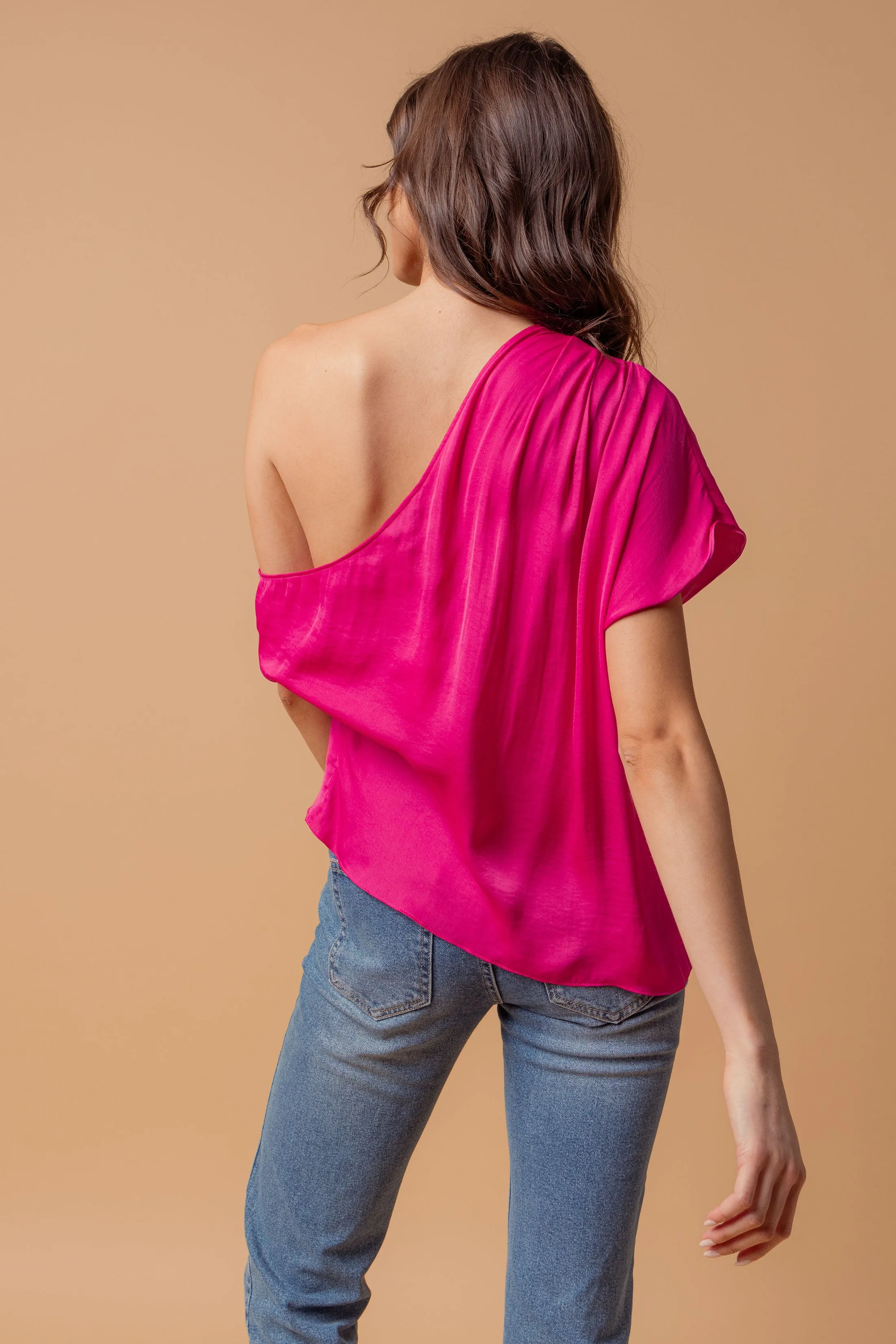 Short Sleeve Off Shoulder Blouse