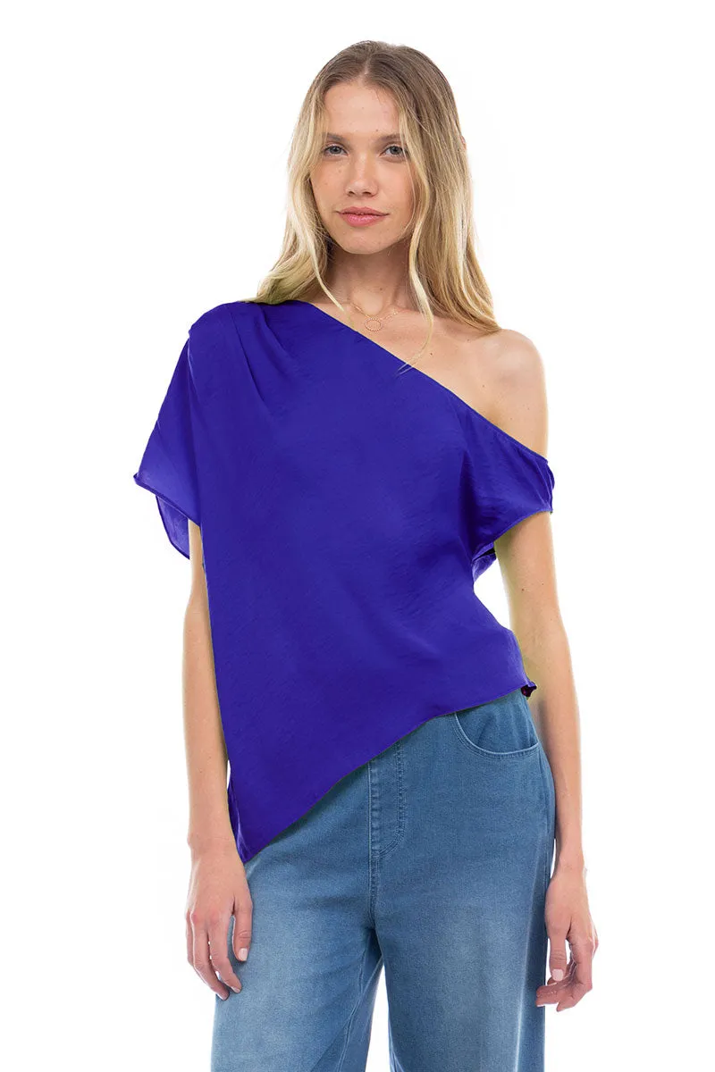 Short Sleeve Off Shoulder Blouse