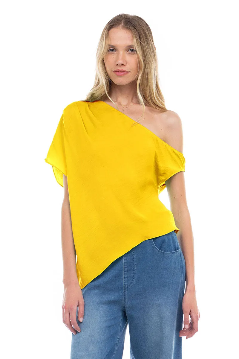 Short Sleeve Off Shoulder Blouse