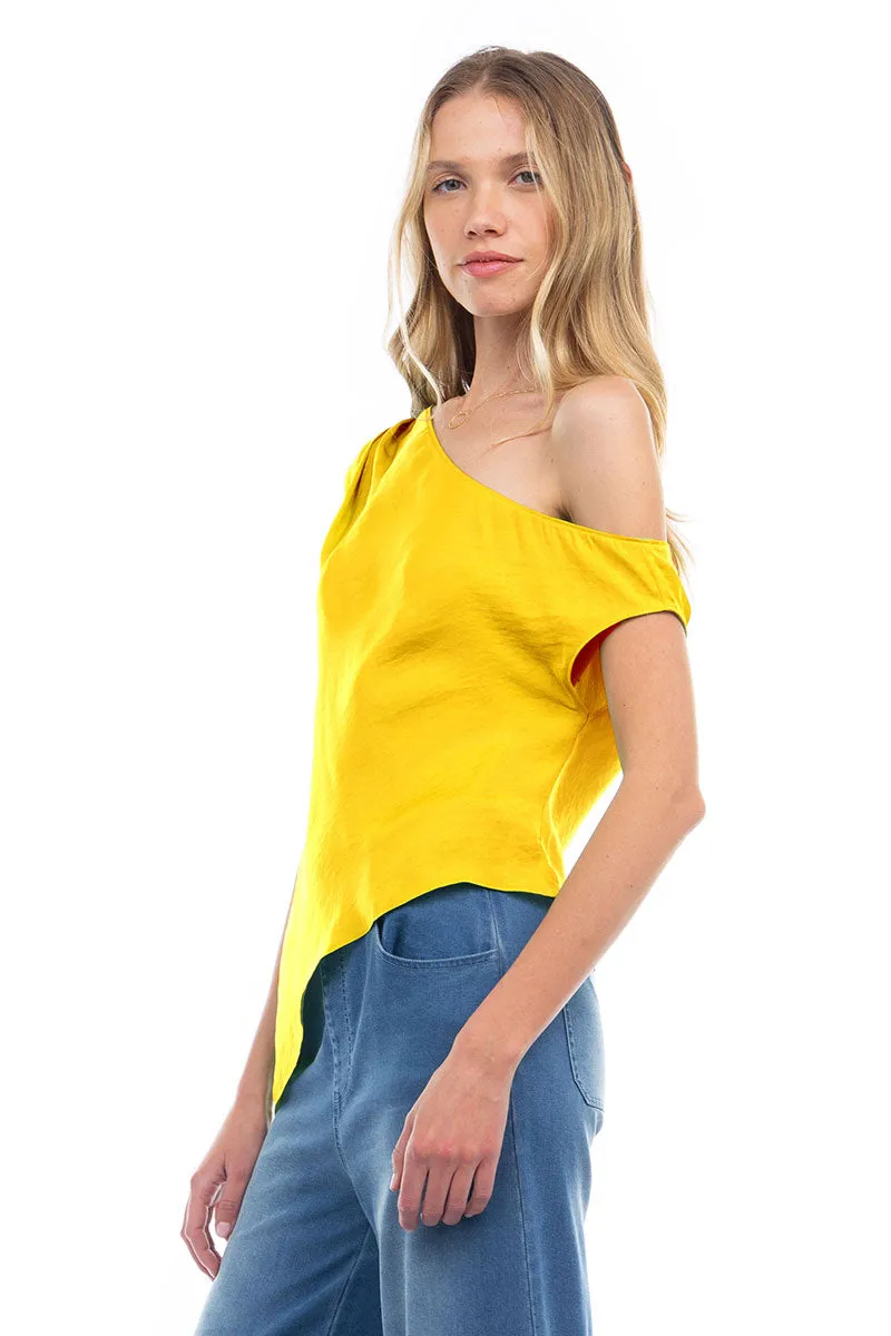 Short Sleeve Off Shoulder Blouse