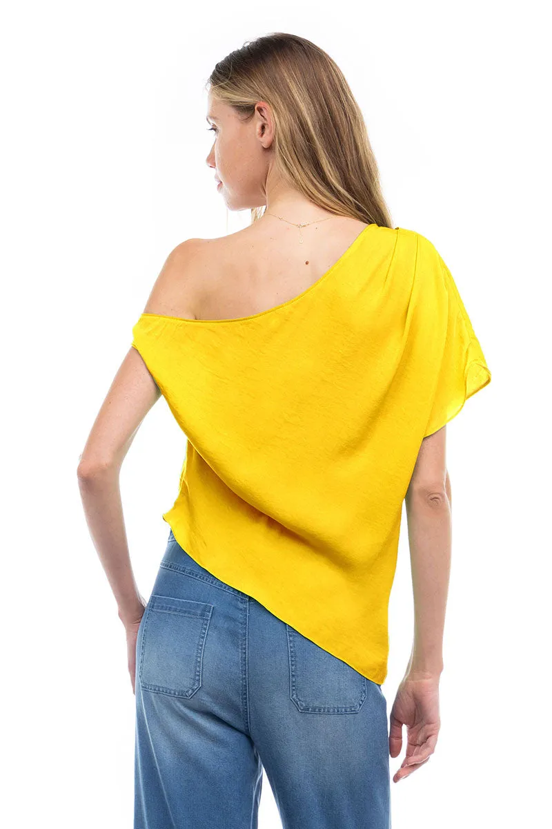 Short Sleeve Off Shoulder Blouse