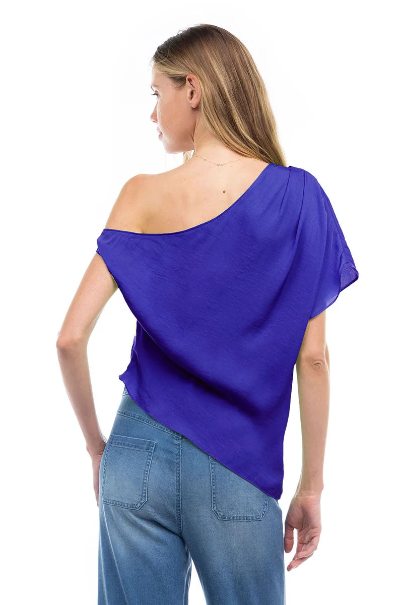 Short Sleeve Off Shoulder Blouse