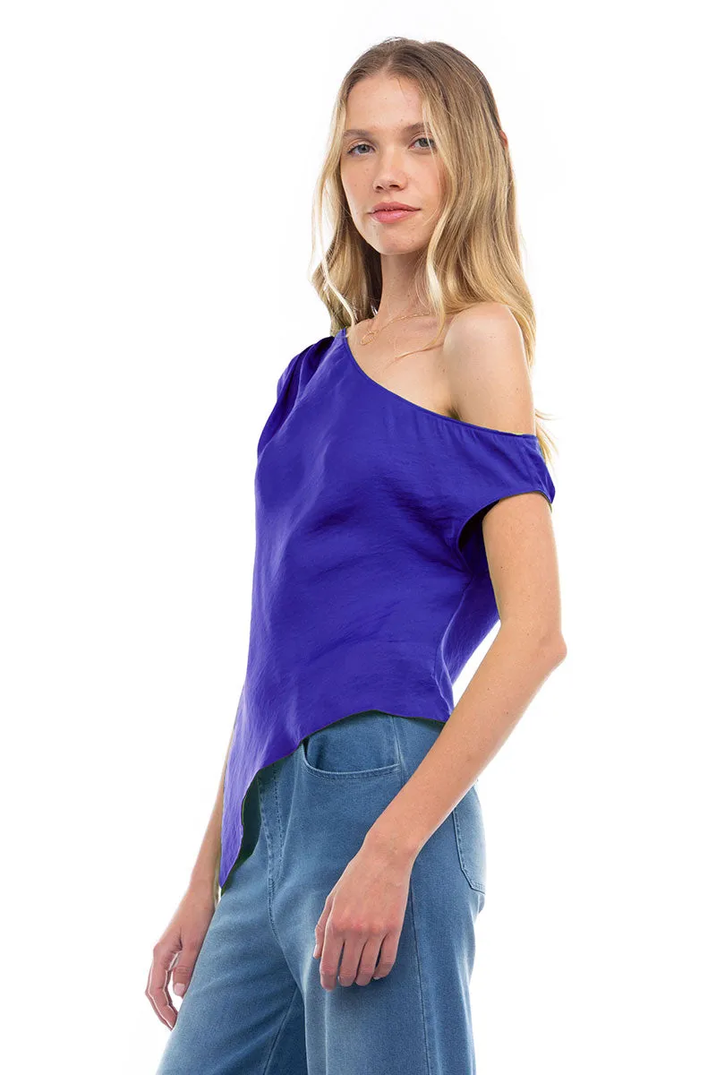 Short Sleeve Off Shoulder Blouse