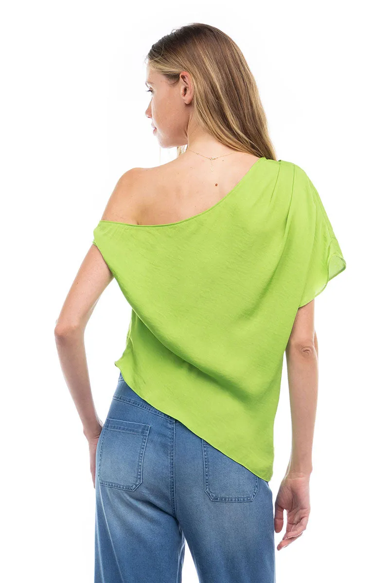 Short Sleeve Off Shoulder Blouse