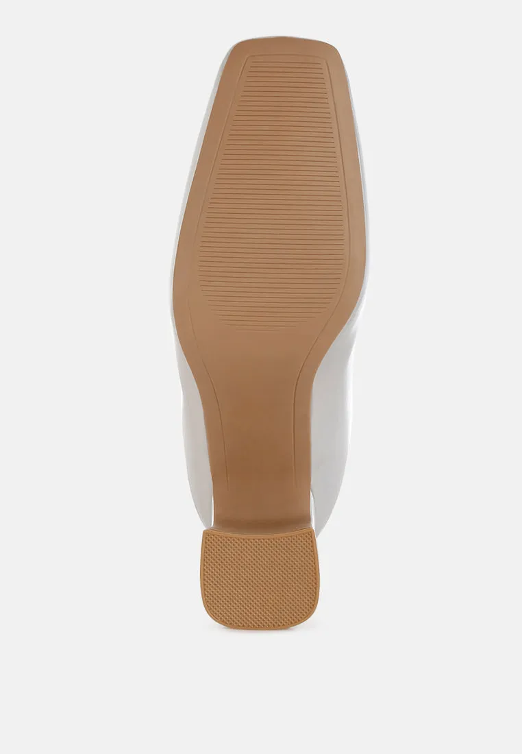 Simba Square Toe Metallic Ankle Boots