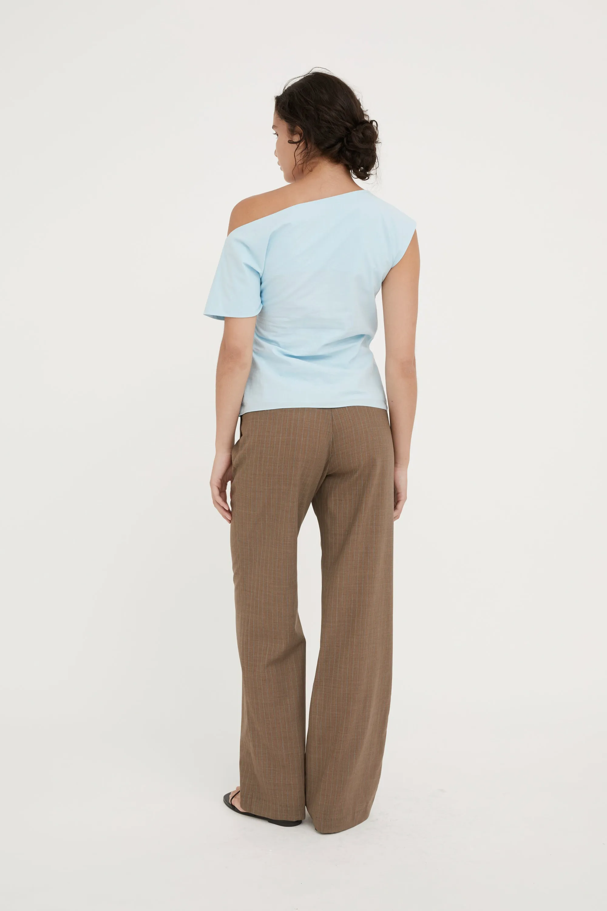 SLYVIE COTTON BLOUSE - ICE BLUE