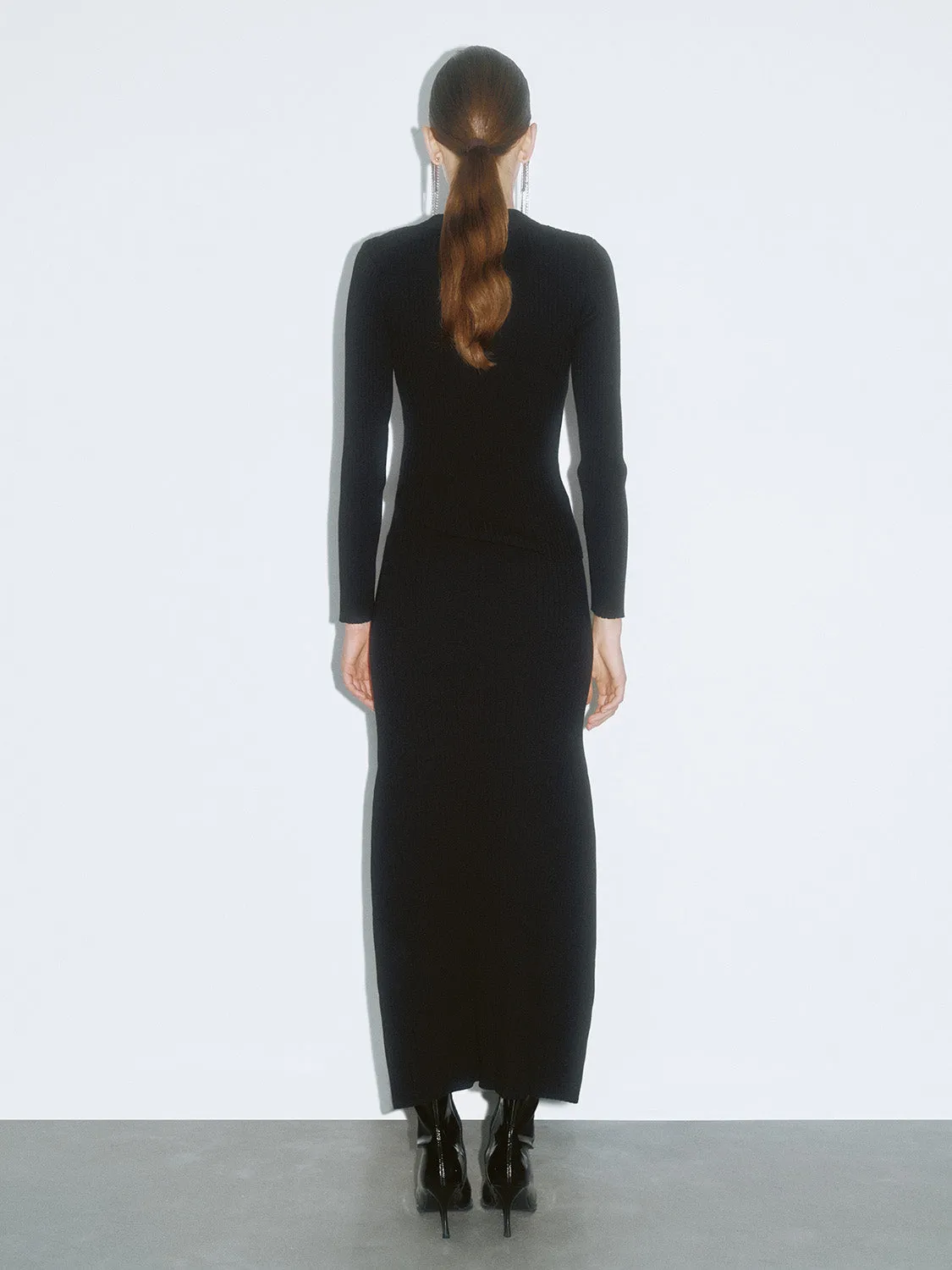 Split Hem Knitted Skirts