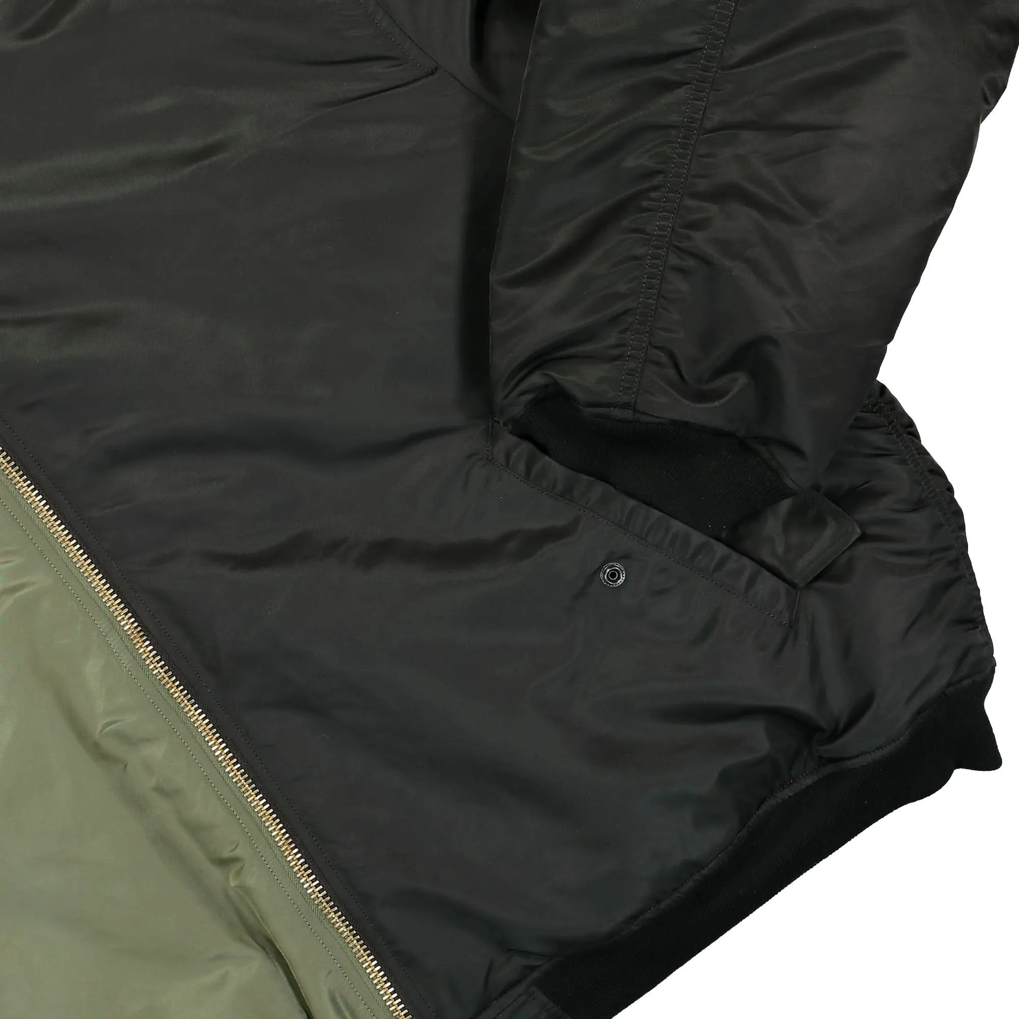 Split Hooded Bomber Jacket