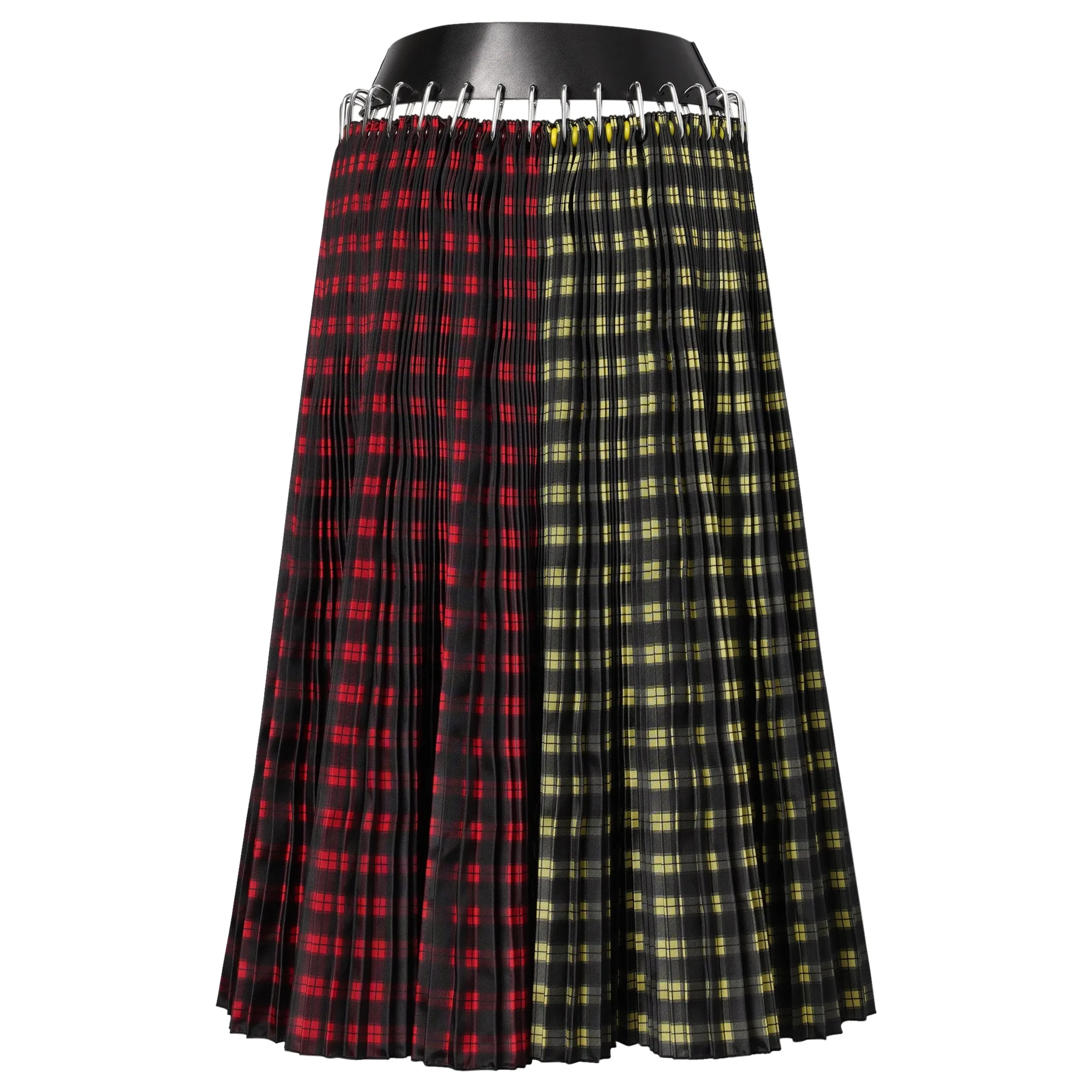 SPLIT MIDI CARABINER SKIRT / MULTI