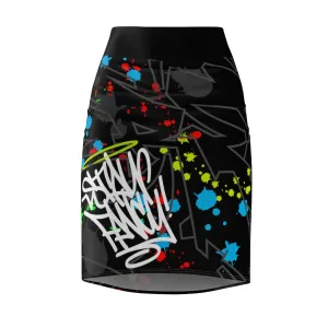 Stay Fancy Splash Pencil Women's Skirt