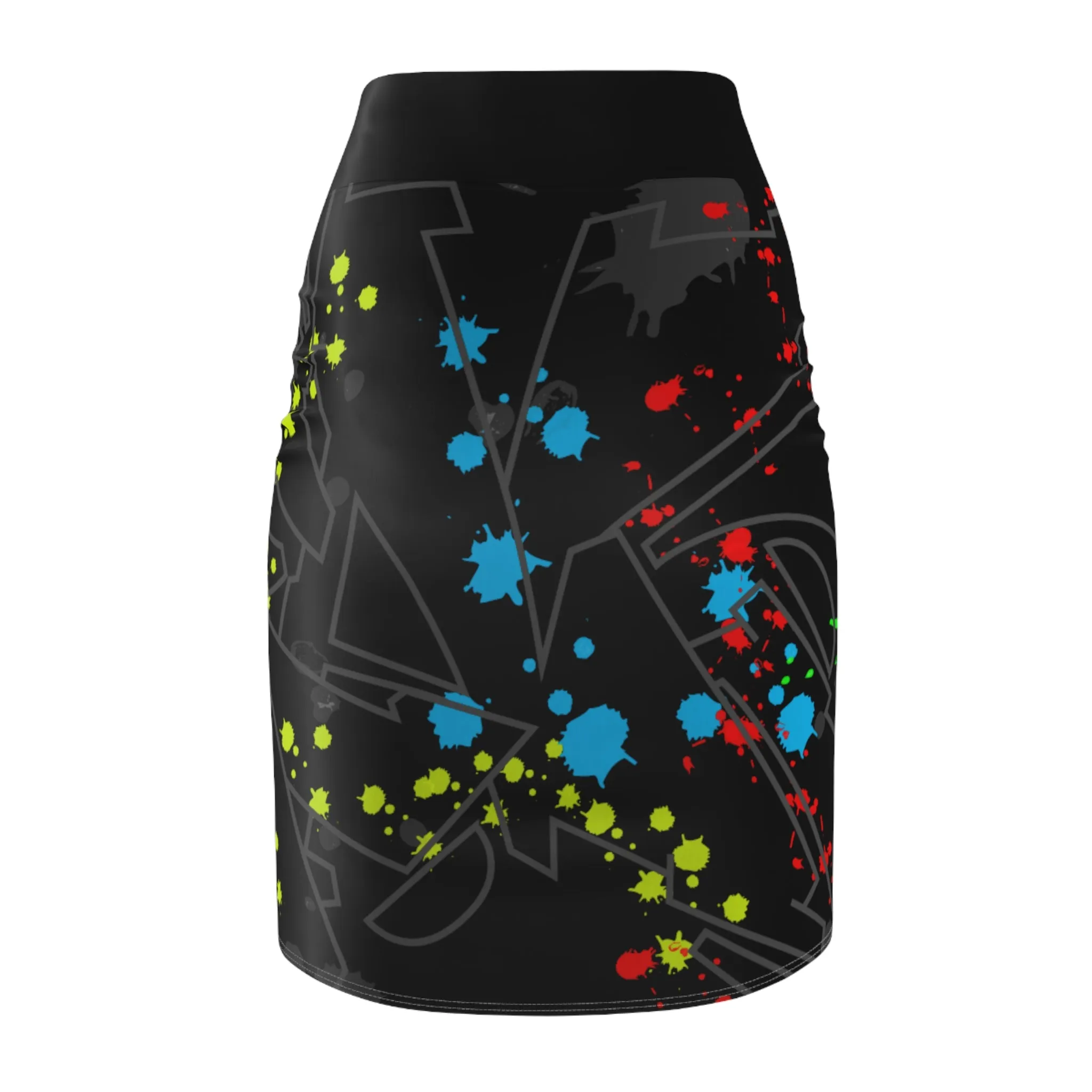 Stay Fancy Splash Pencil Women's Skirt