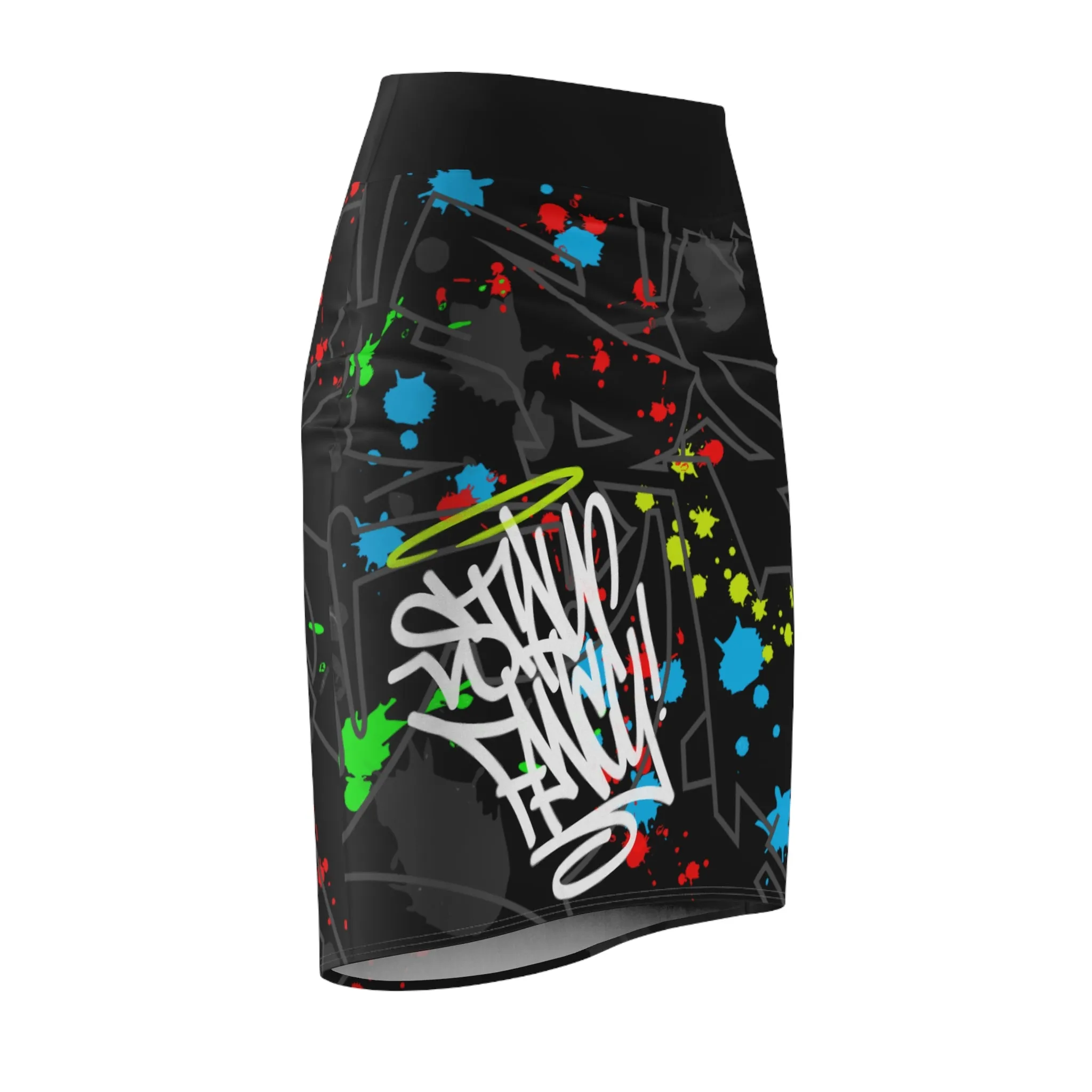 Stay Fancy Splash Pencil Women's Skirt