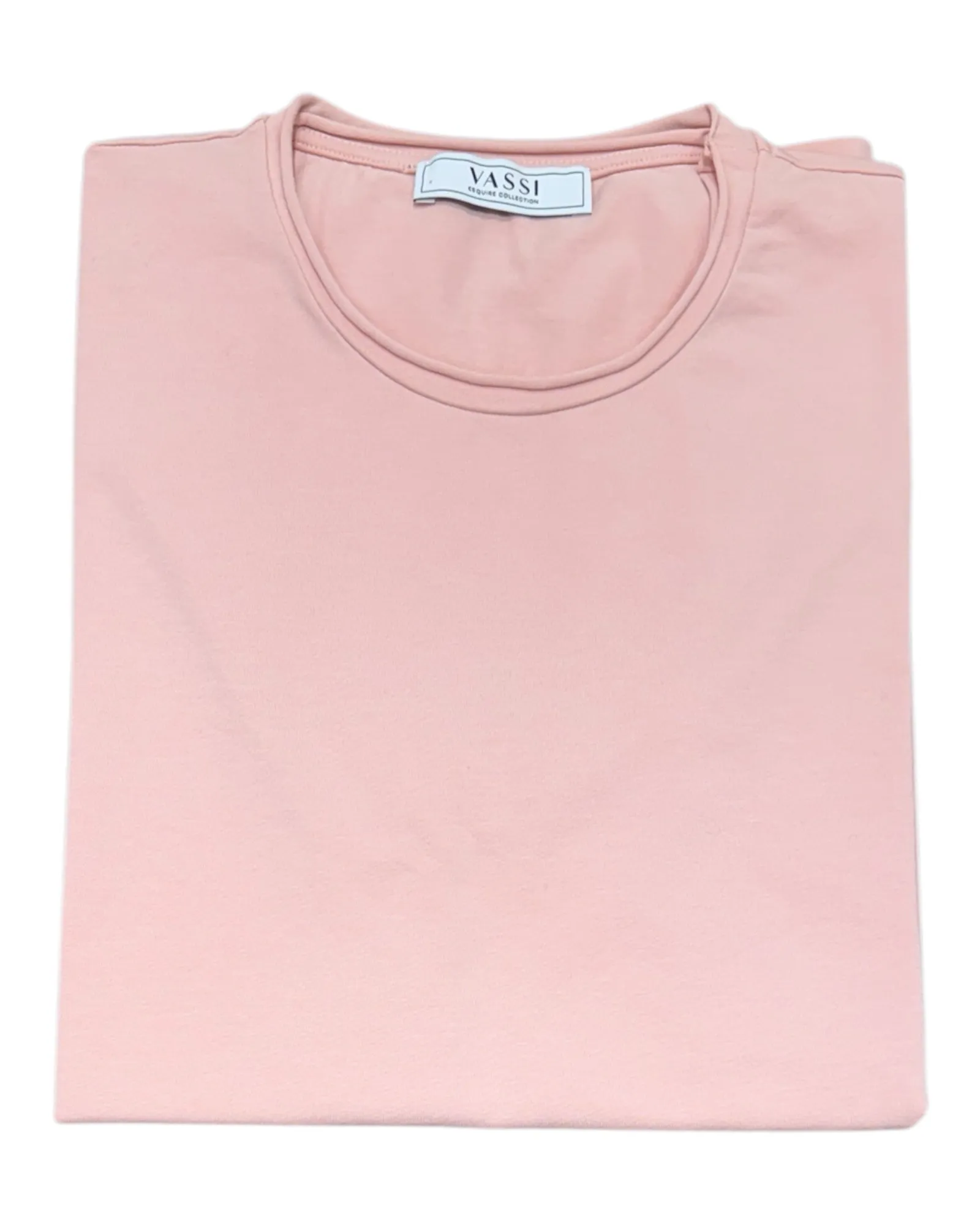 Stretch-Cotton Rolled Crew-Neck T-Shirt - Dusty Rose