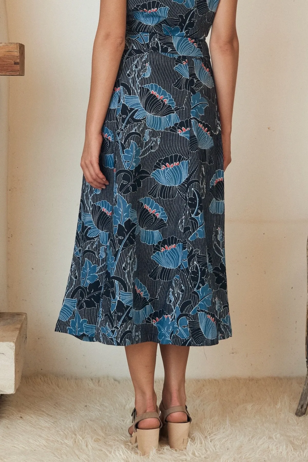 Susanna Skirt - Lotus Navy