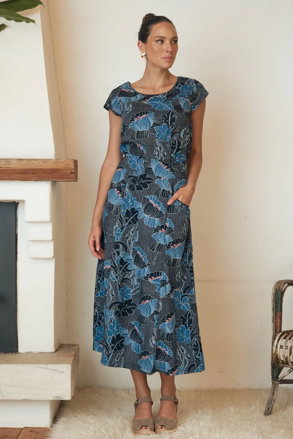 Susanna Skirt - Lotus Navy