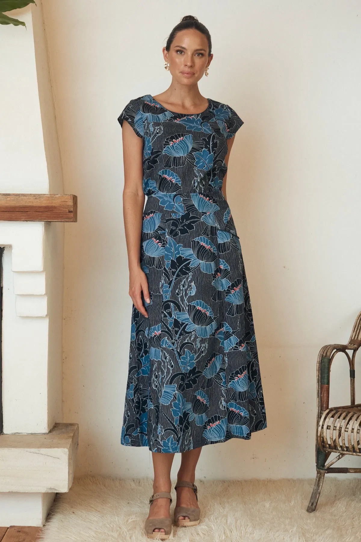 Susanna Skirt - Lotus Navy