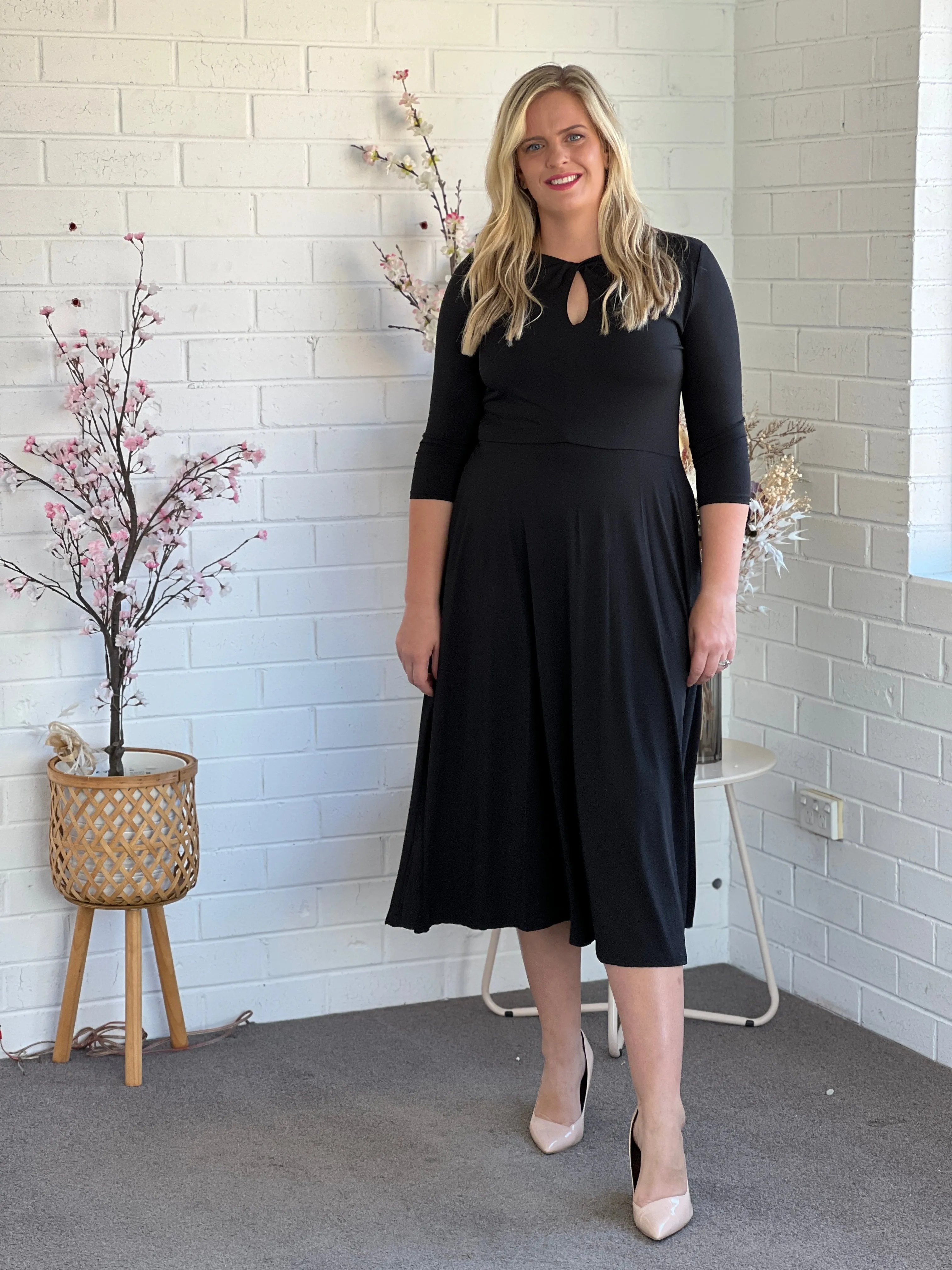 Tessa Black Jersey dress