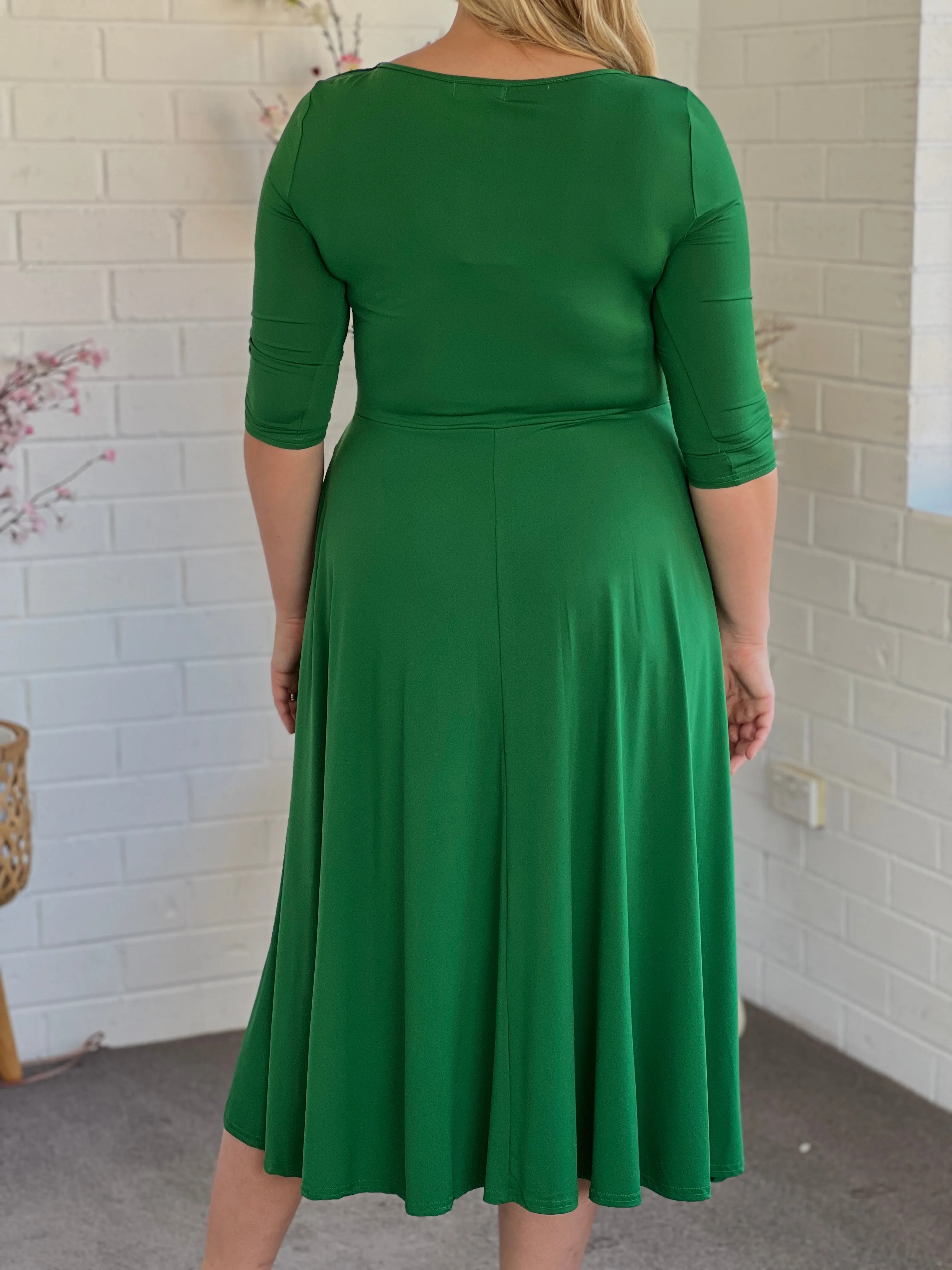 Tessa Emerald Jersey dress