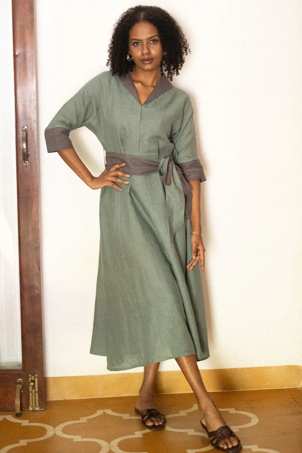 The Linen Flared Dress