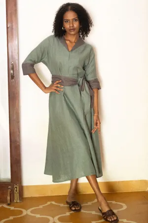 The Linen Flared Dress