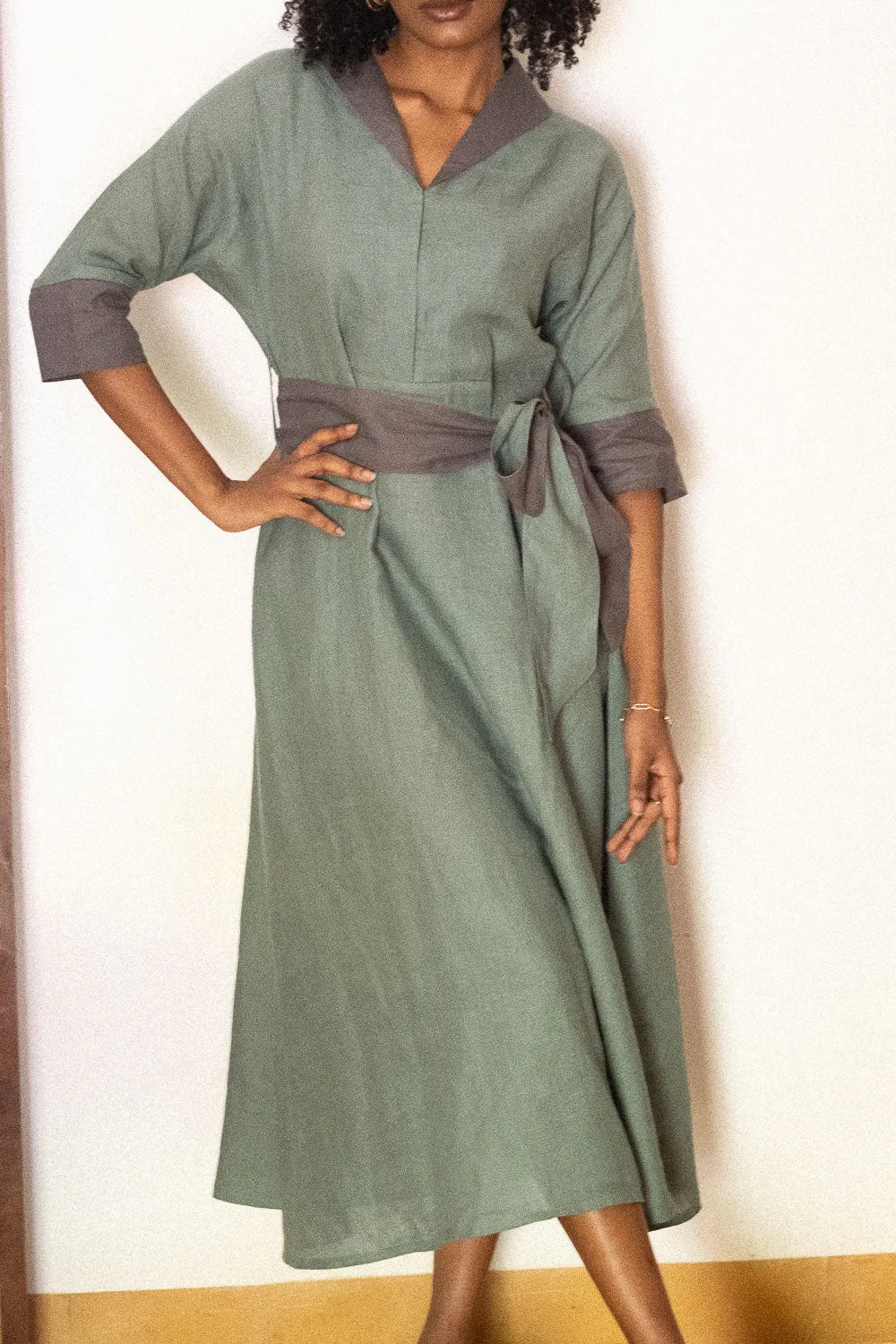 The Linen Flared Dress