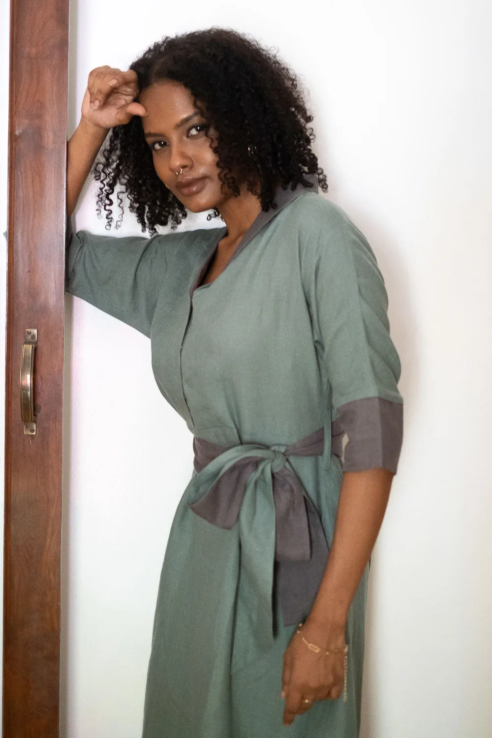 The Linen Flared Dress
