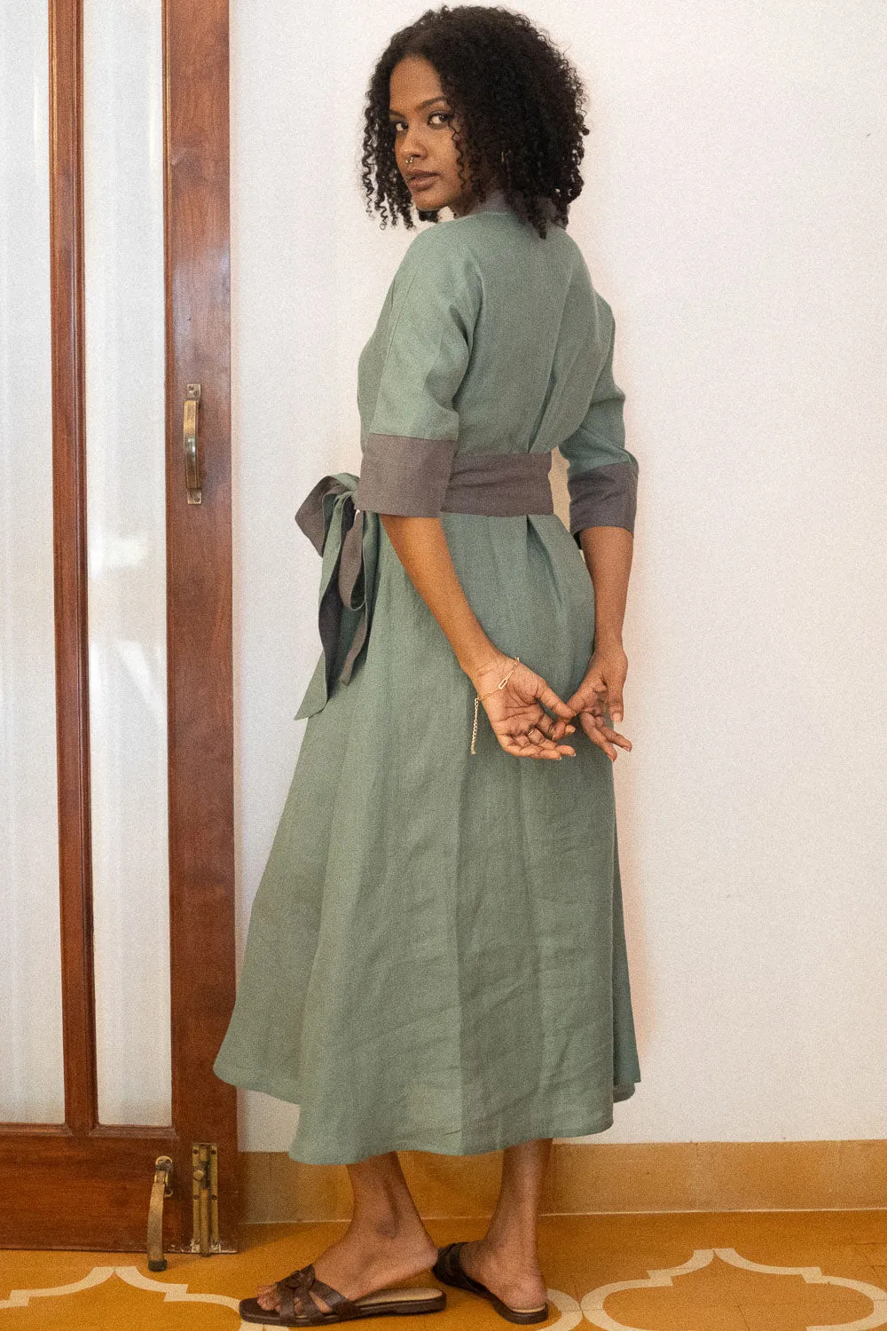 The Linen Flared Dress