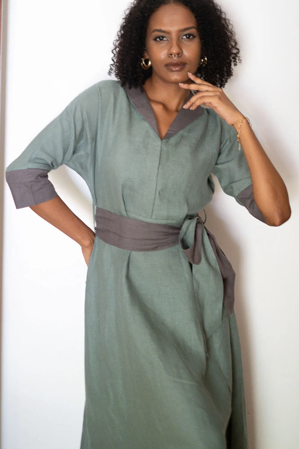 The Linen Flared Dress