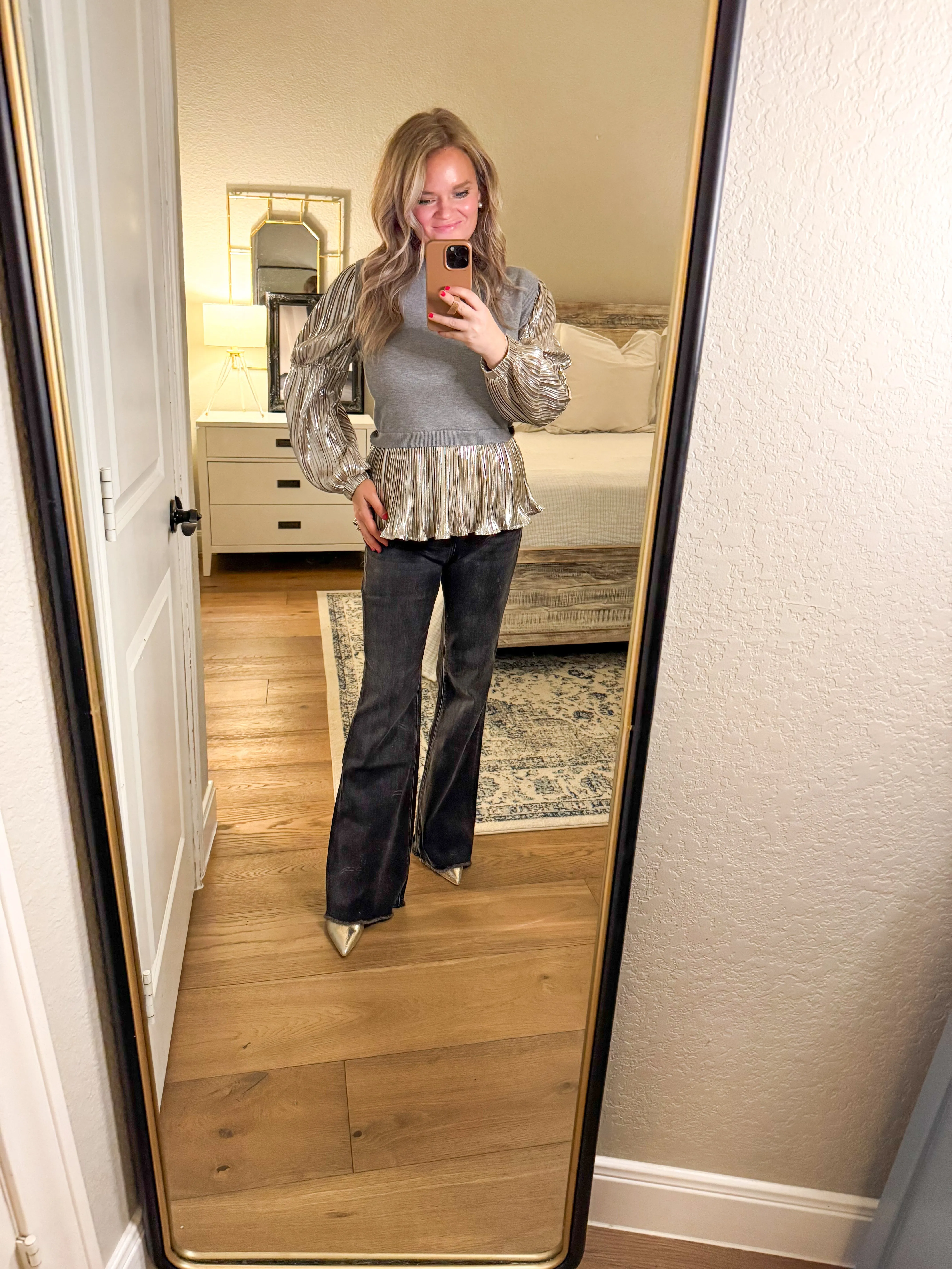 THML Gray & Pewter Blouse