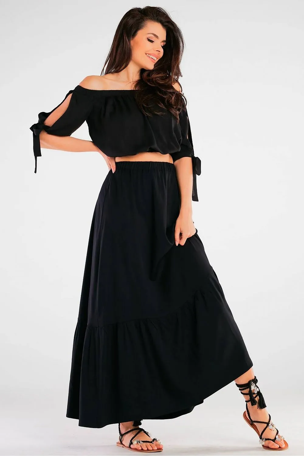 Tied Sleeve Luxe Spanish Blouse