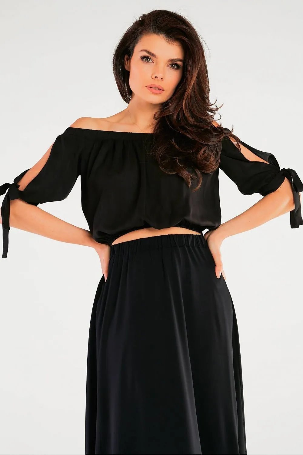 Tied Sleeve Luxe Spanish Blouse