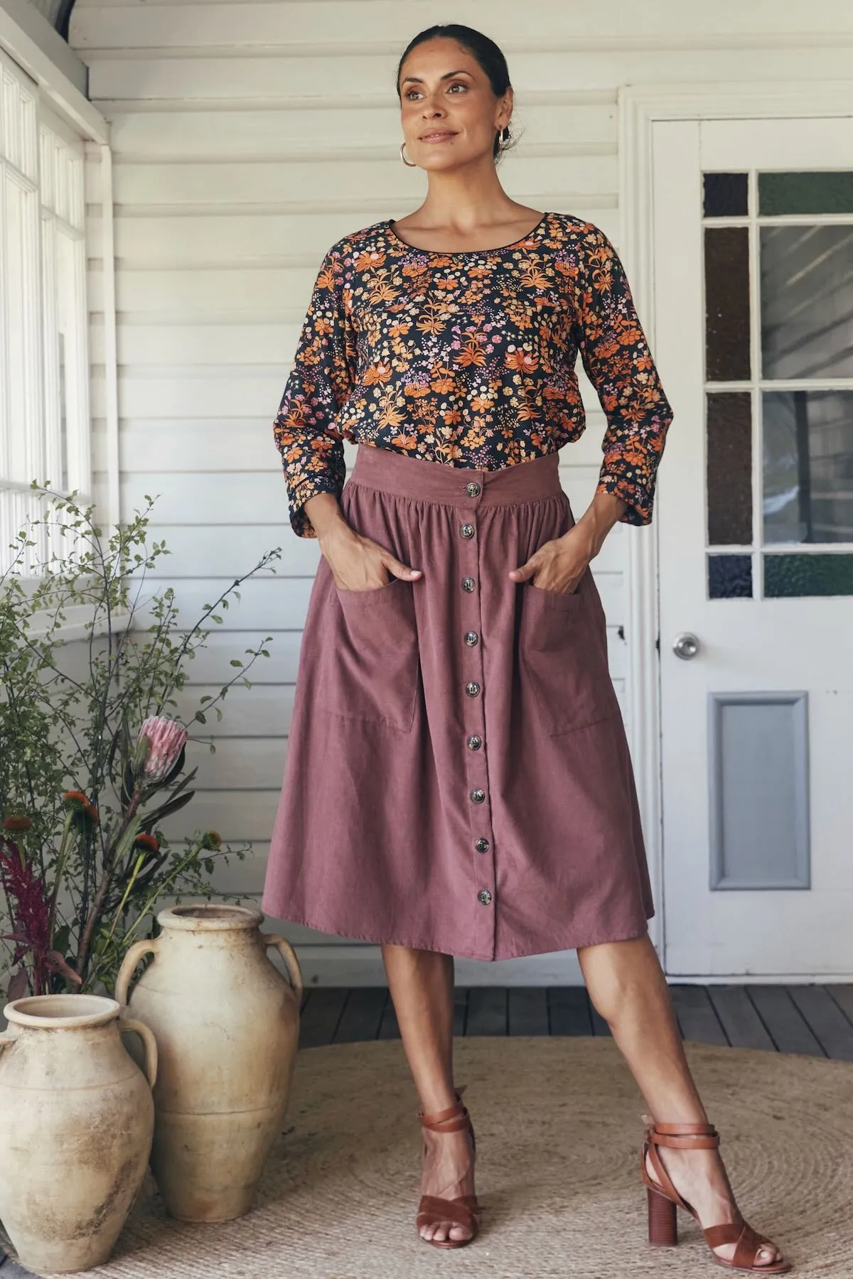 Tilly Skirt - Clove