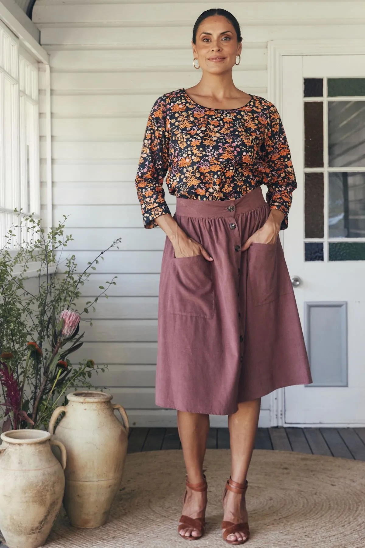 Tilly Skirt - Clove