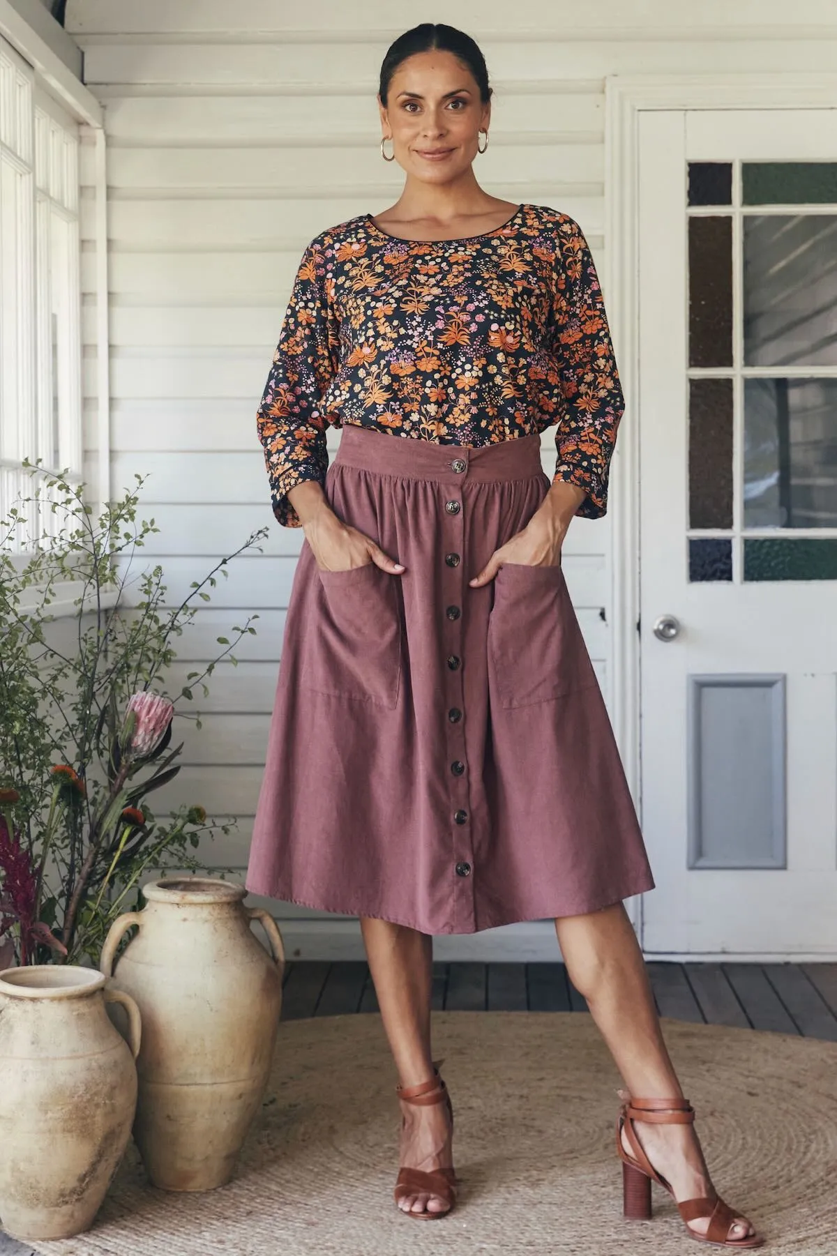 Tilly Skirt - Clove