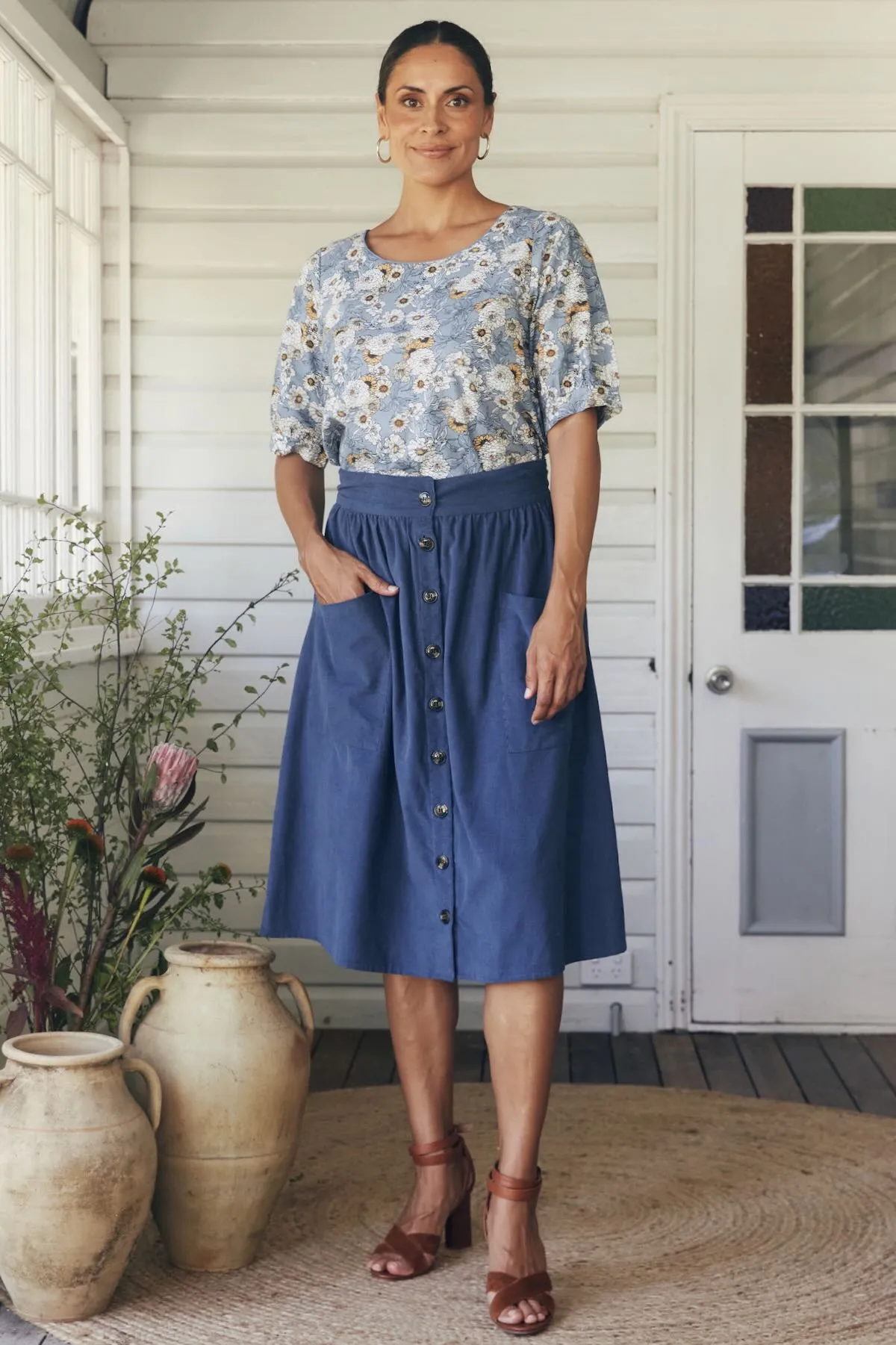 Tilly Skirt - Ocean