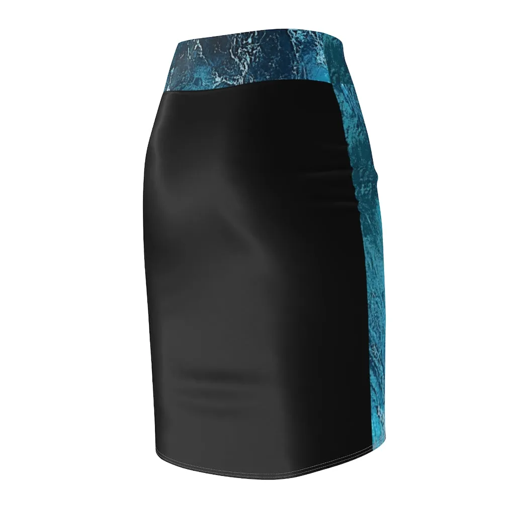 Torrent Tide  Women's Pencil Skirt