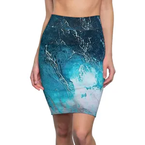 Torrent Tide  Women's Pencil Skirt