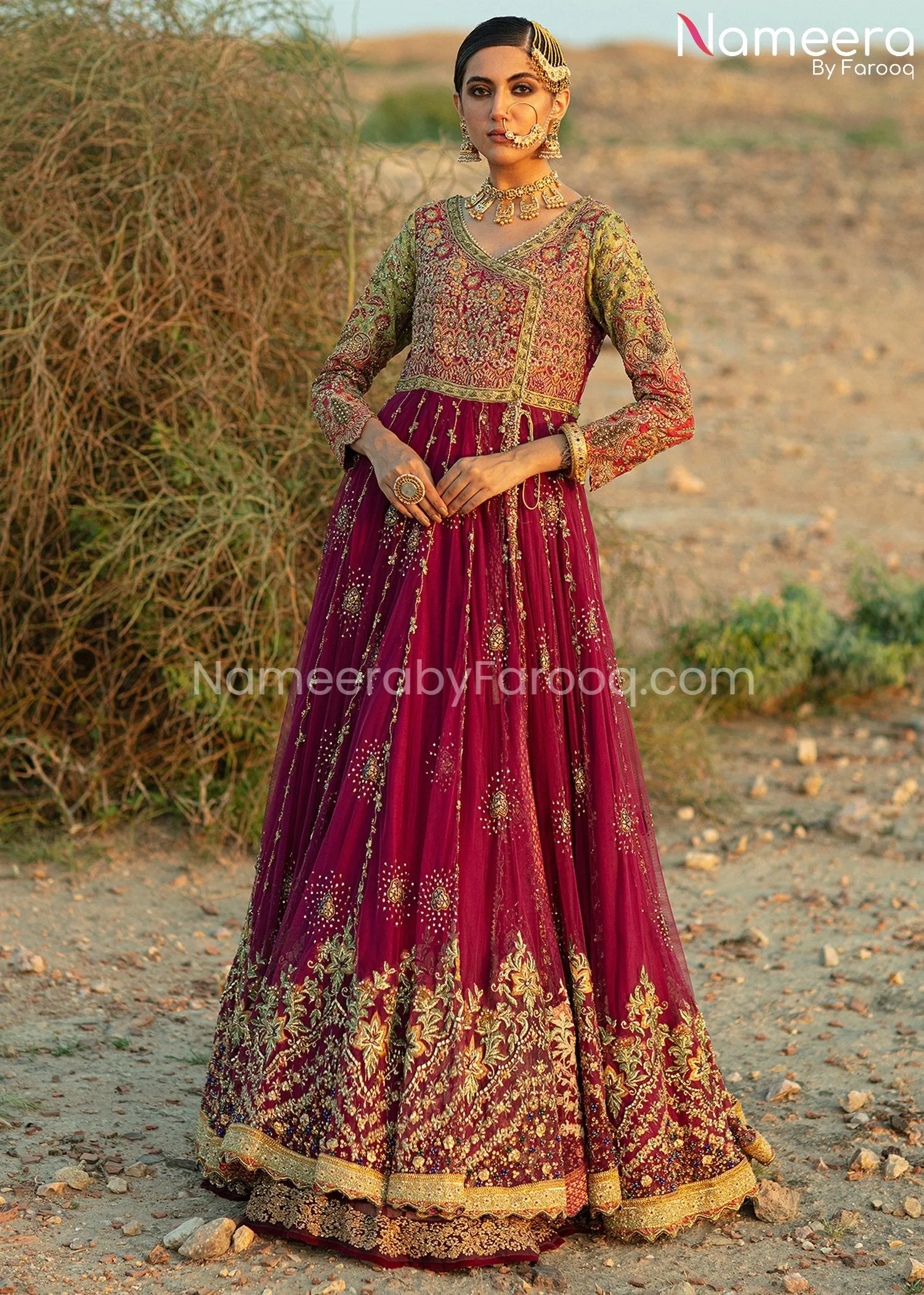 Traditional Bridal Lehenga Indian Gown Dress #BS660