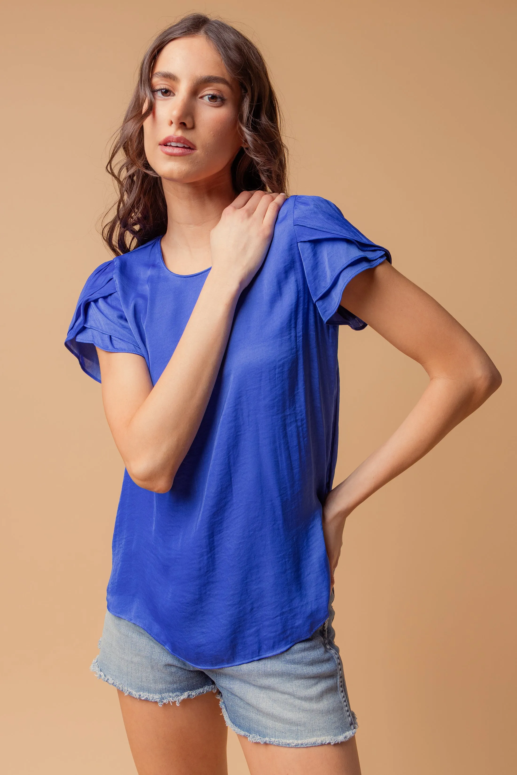 Tulip Short Sleeve Blouse